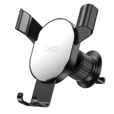 Автомобільний тримач XO C126 Mirror face gravity air outlet latch bracket Black-Silver